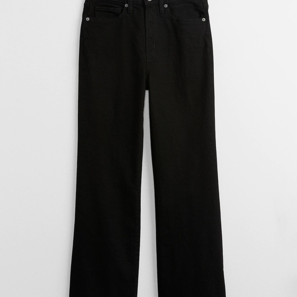 NWT! GAP Black Wash High Rise '70s Flare Jeans with Washwell - Multiple Sizes - Picture 5 of 6